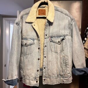 Vintage Levi's Denim Jacket with Sherpa Lining